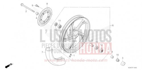 FRONT WHEEL CBF125MEFT de 2026